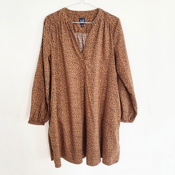 3/$25 GAP Leopard Print Dress - Size Medium - Picture 4 of 4